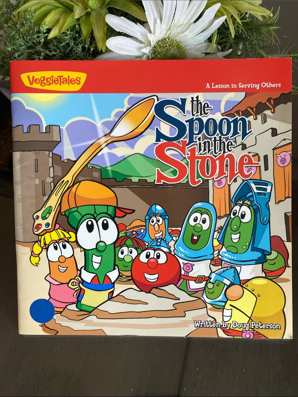 VeggieTales "The Spoon in the Stone" Children's Book a lesson in serving others
